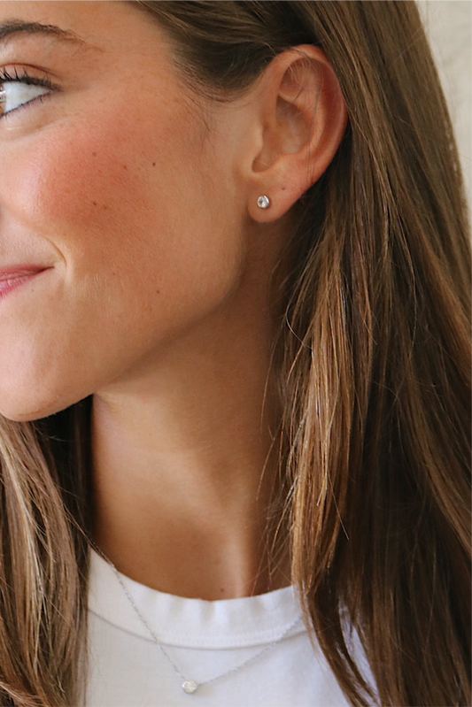 The Sara Sterling Silver Mini Studs