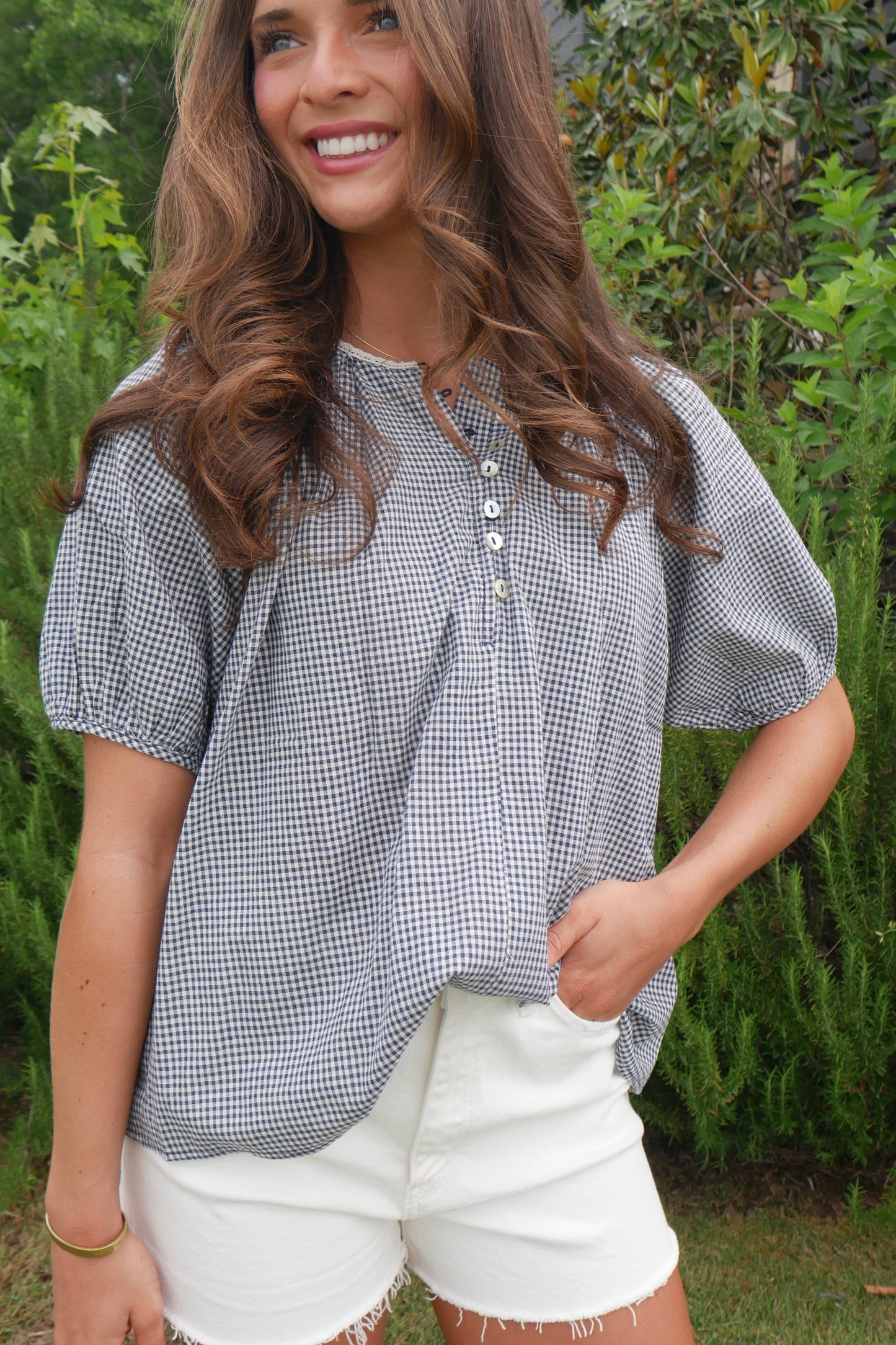 The Adams Top - Blue