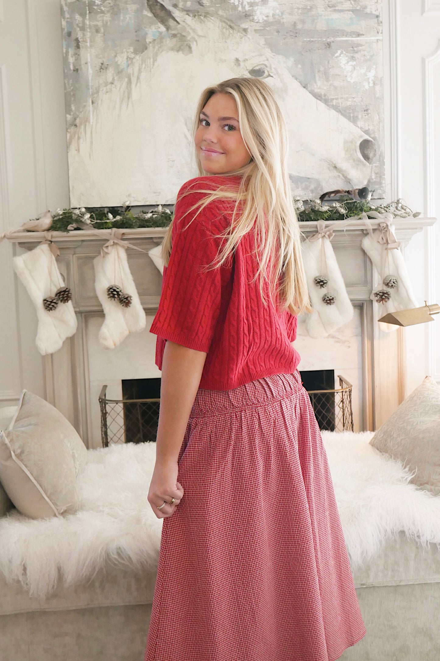 The Scarlet Cardigan - Burgandy