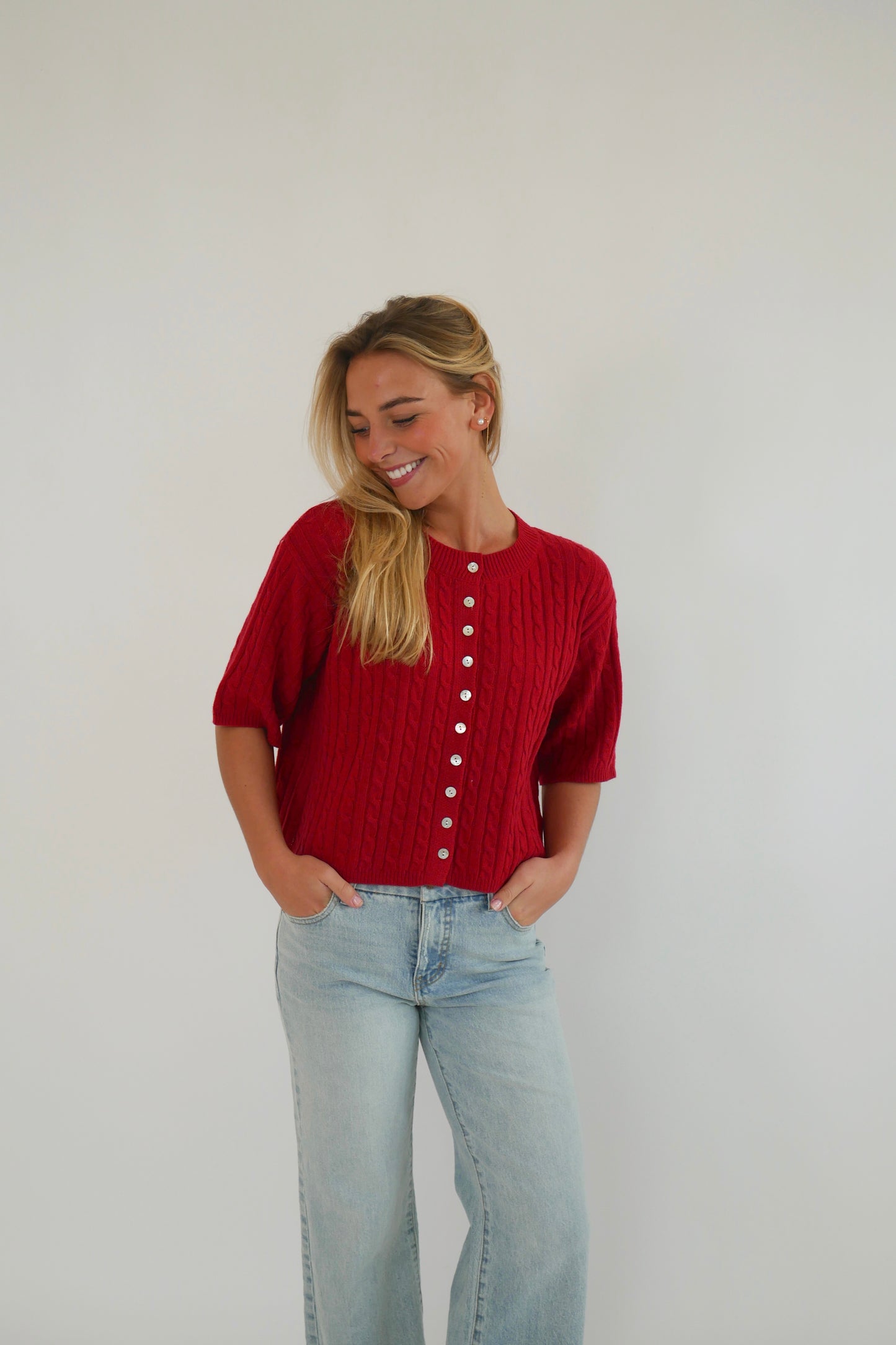 The Scarlet Cardigan - Burgandy