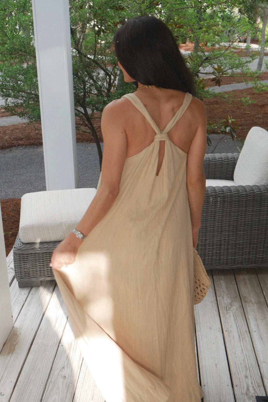 Golden Dune Sundress Maxi