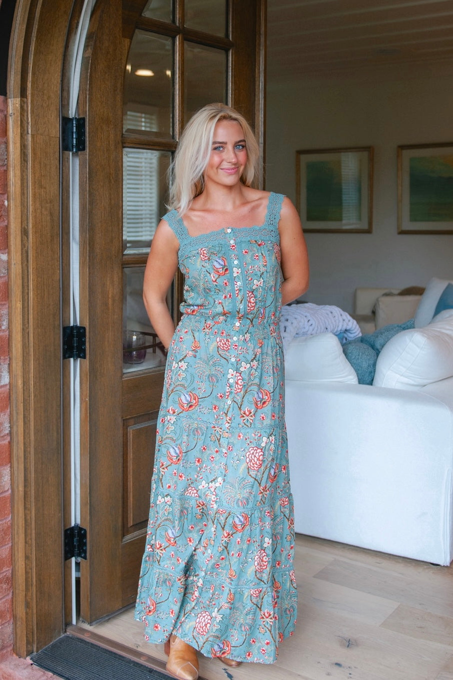 The Annie Dress In Aqua