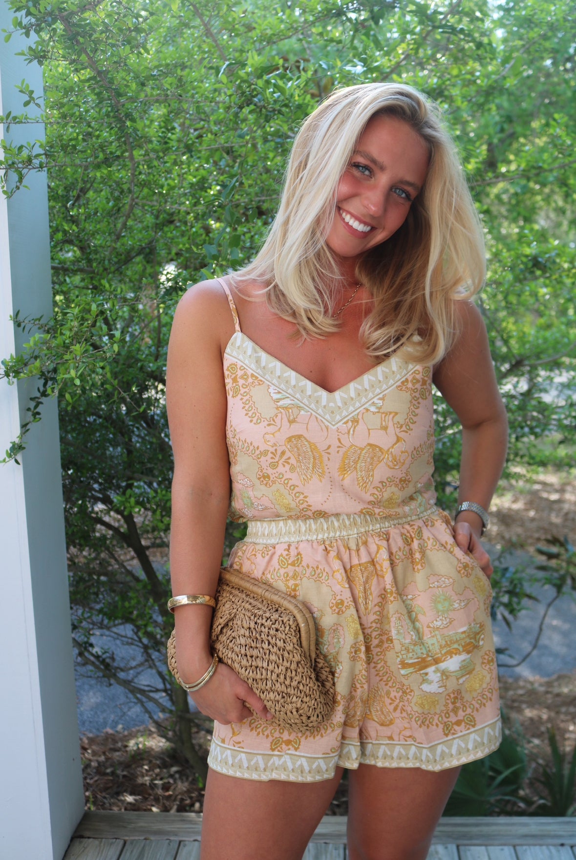 Italian Coast Rose Tank Top