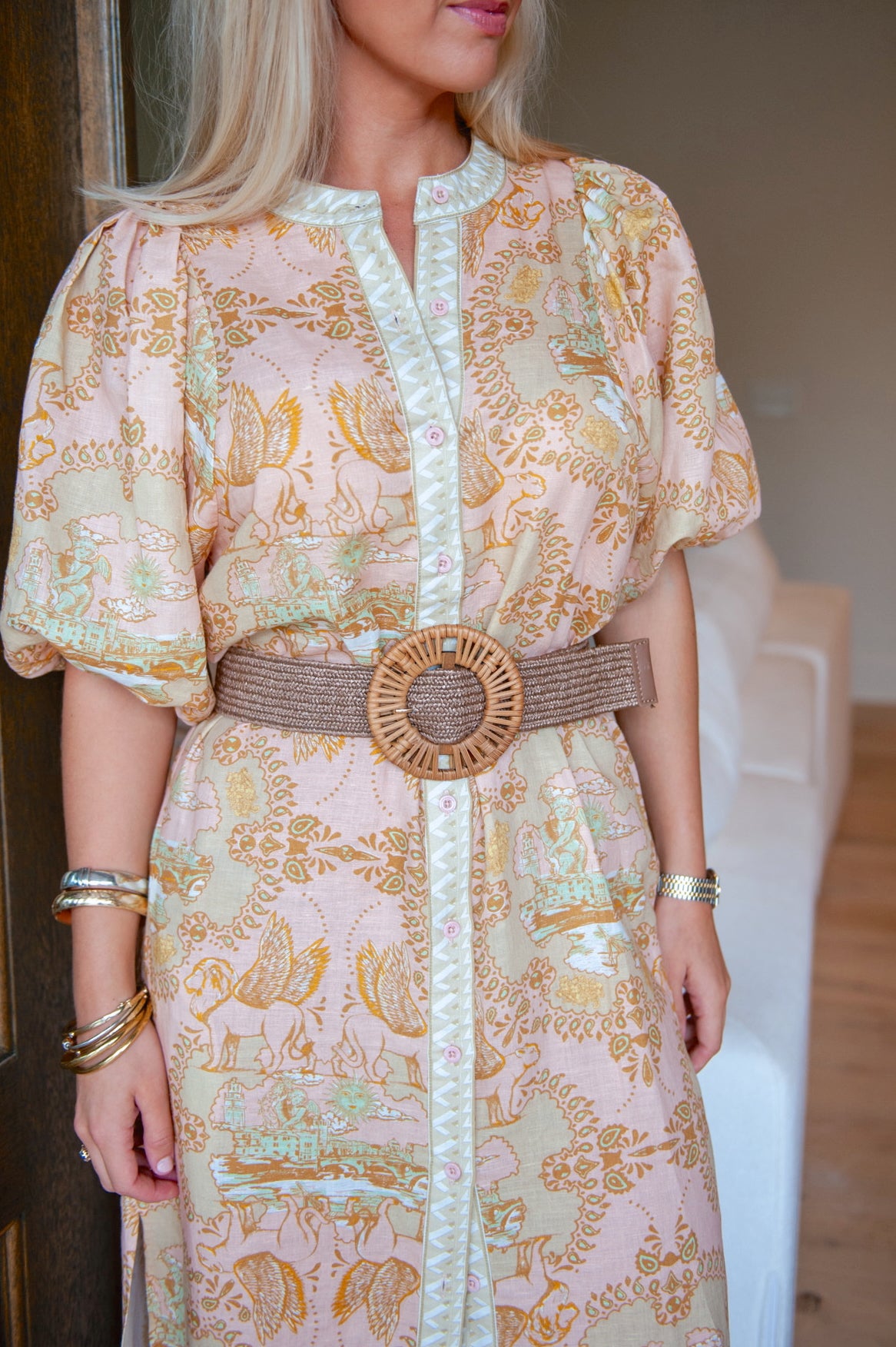 Italian Coast Rose Dress