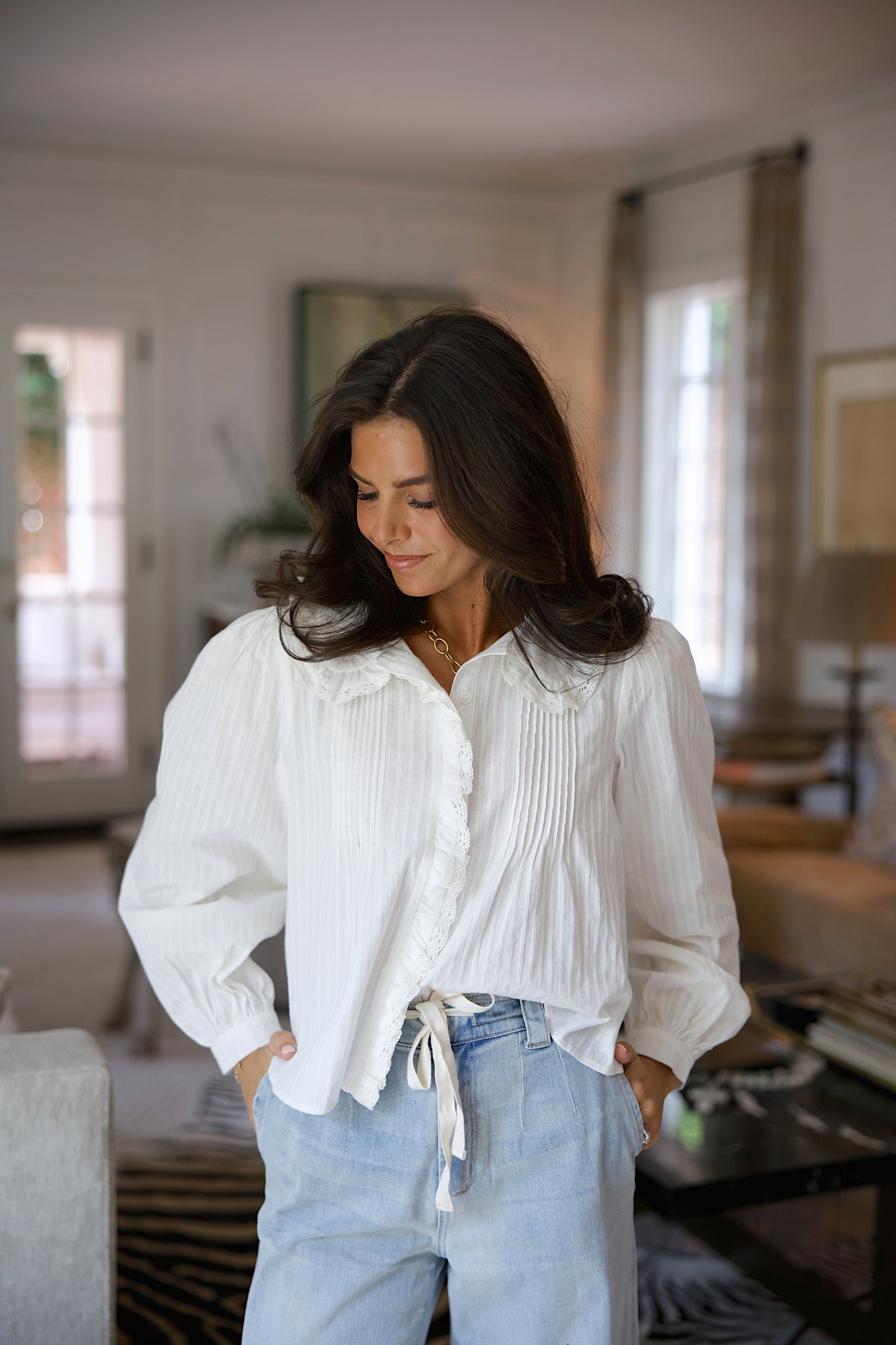 The Rebecca Ruffle Blouse
