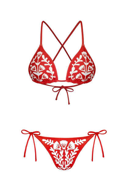 Reversible Coral Garden Bikini