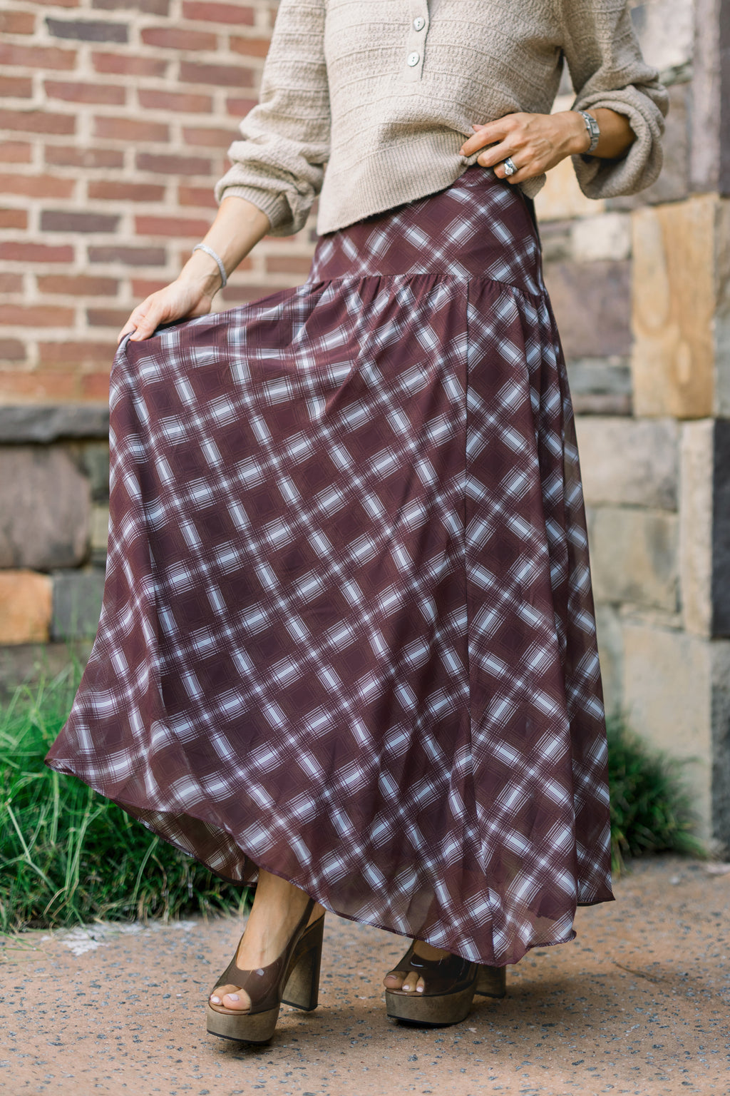 Paige Plaid Skirt