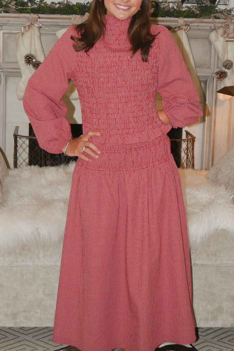 The Georgia Gingham Maxi Skirt