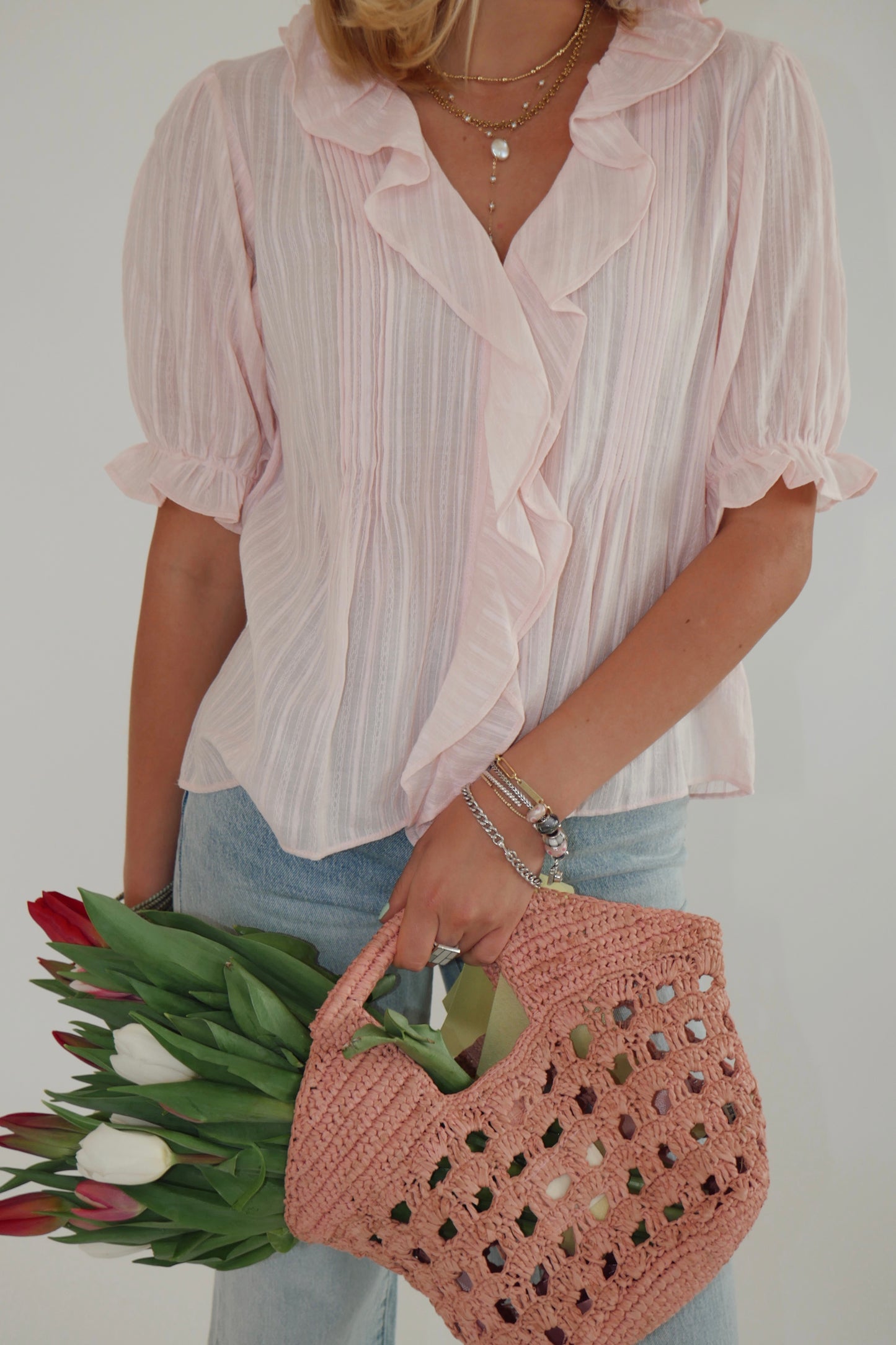 MISA Blouse - Light Pink