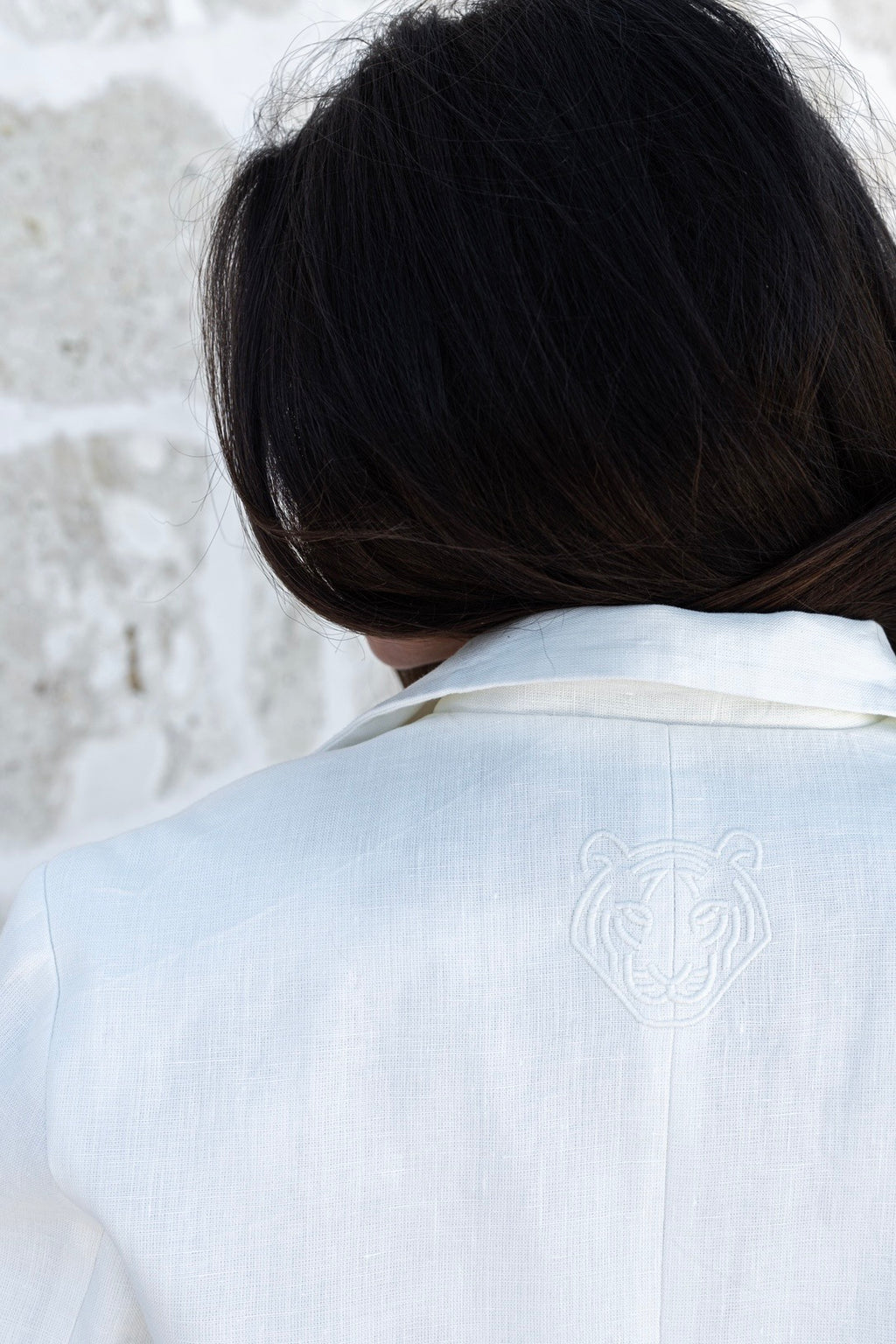 White Linen Blazer