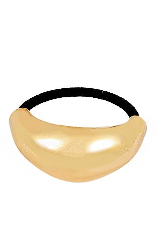 Gold Wrapped Hair Tie