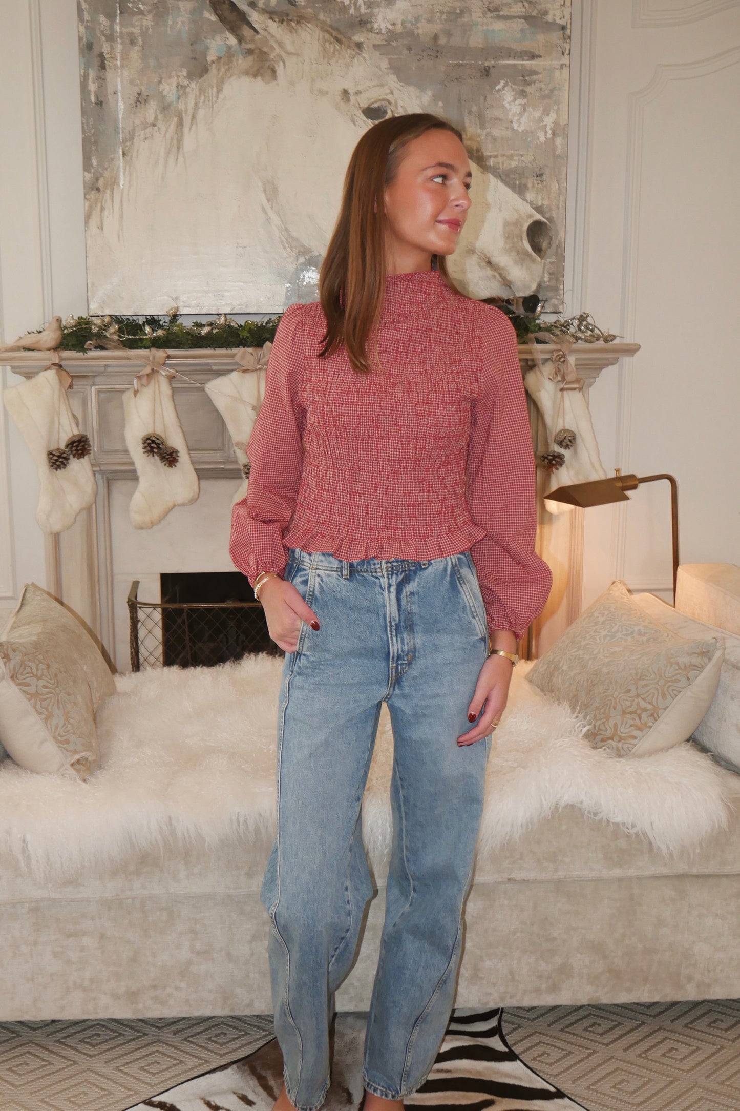 The Georgia Gingham Blouse