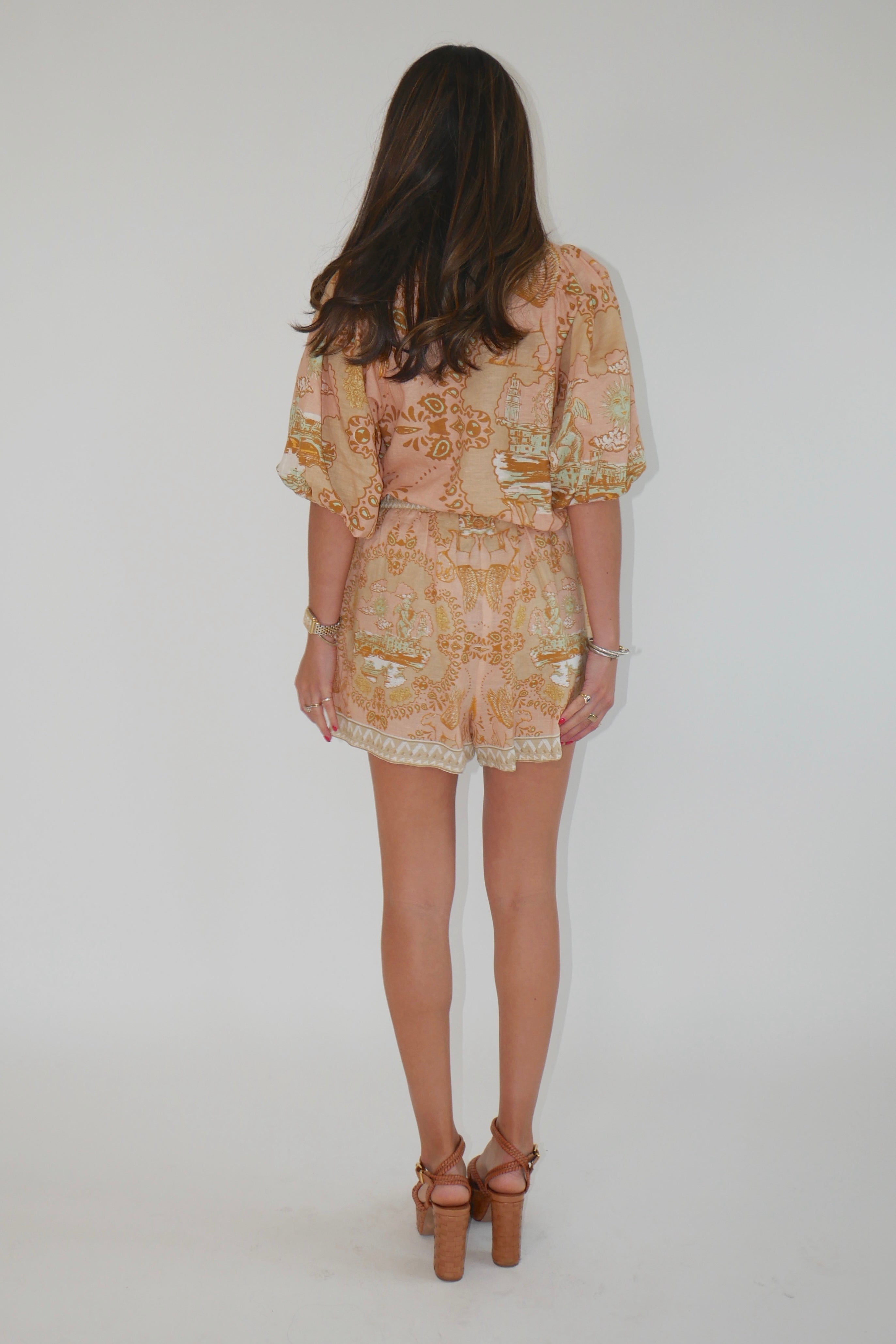 Italian Coast Rose Shorts