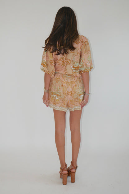 Italian Coast Rose Shorts