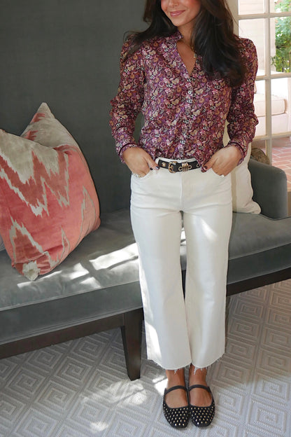 Cream High Rise Jean - Petite