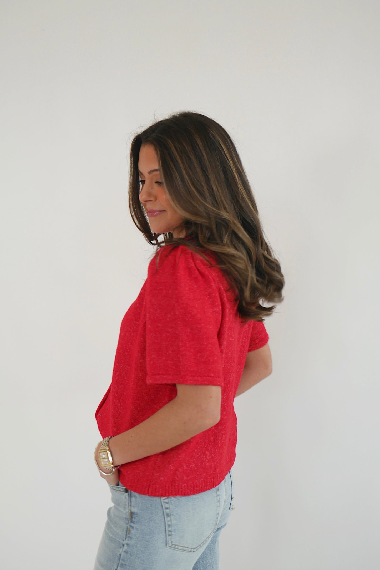 Carter Cardigan - Red