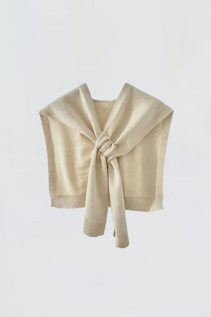 Knit Shawl/Scarf - Cream