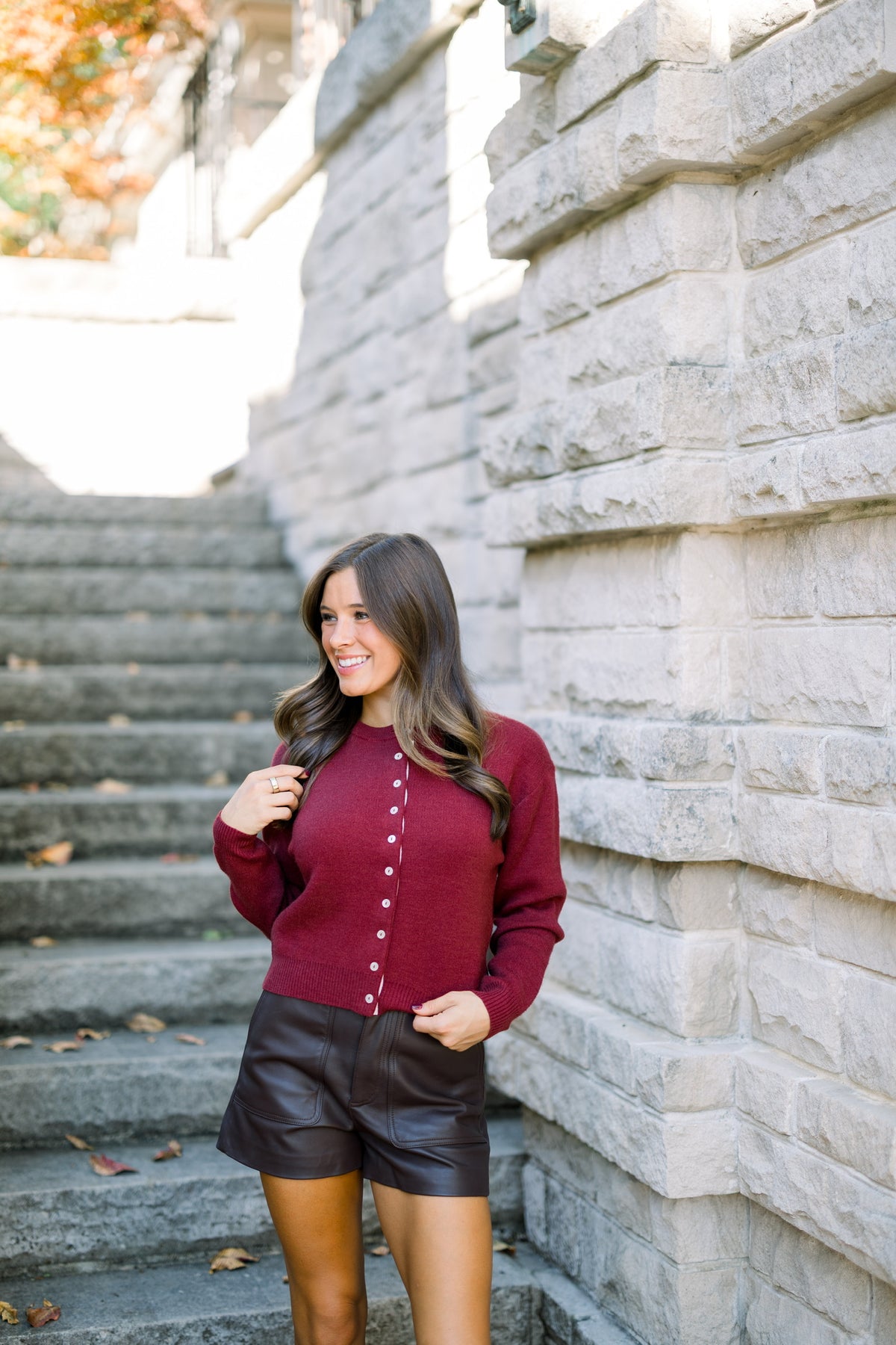 The Perfect Cardigan - Burgundy