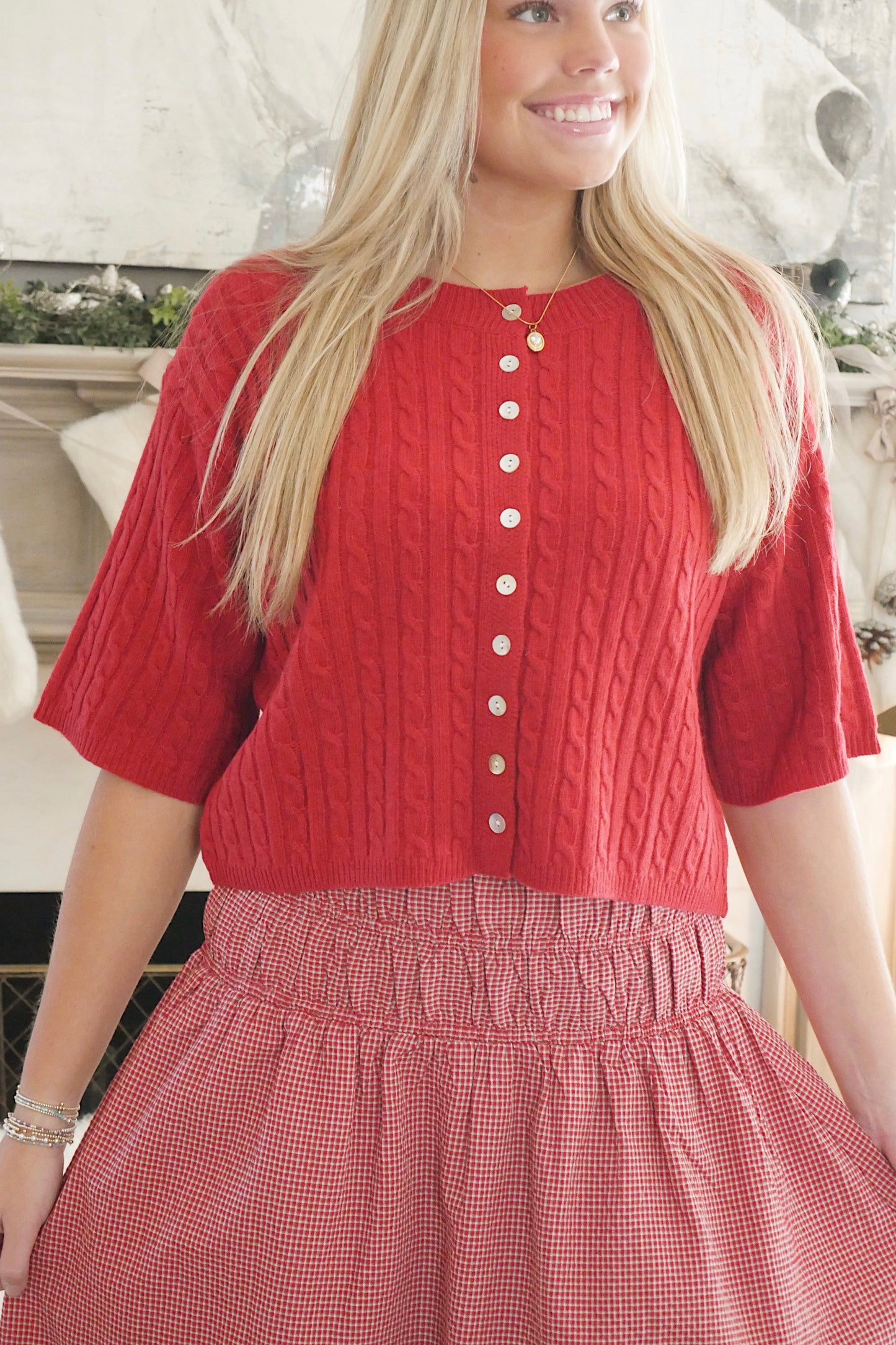 The Scarlet Cardigan - Burgandy