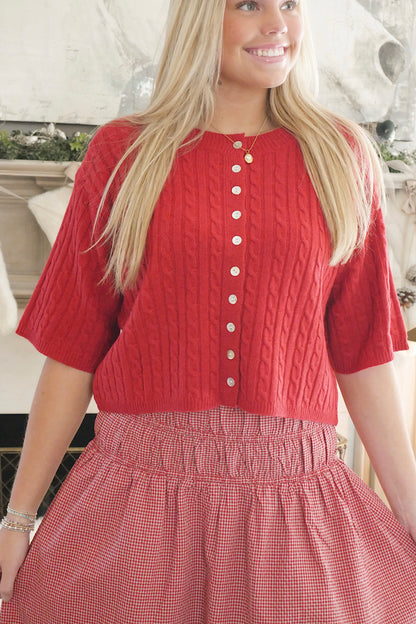 The Scarlet Cardigan - Burgandy