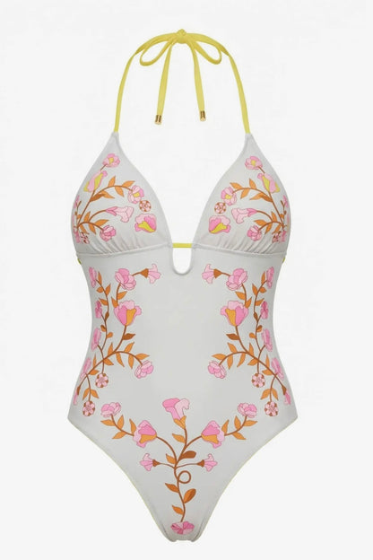 Reversible Bloom one piece yellow