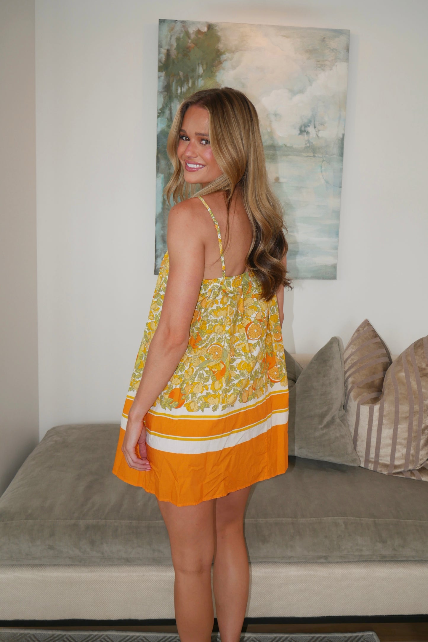 Orange Blossom Mini Dress