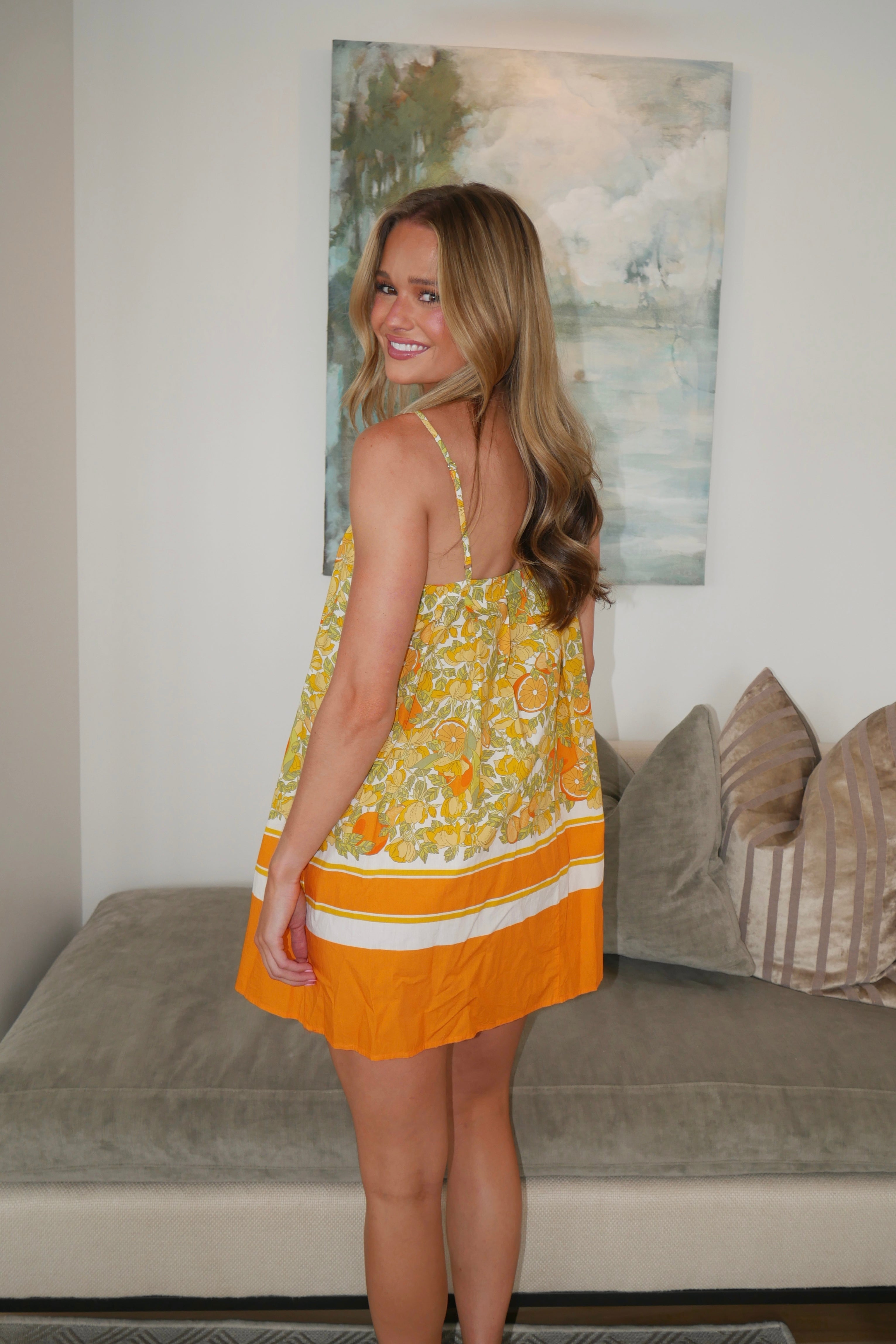 Orange Blossom Mini Dress