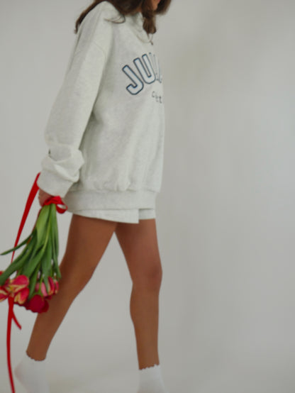 JULIA B. SWEAT-SHORTS - HEATHER GRAY