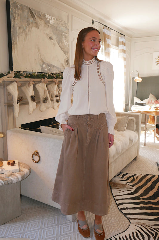 The Laura Top In Cream