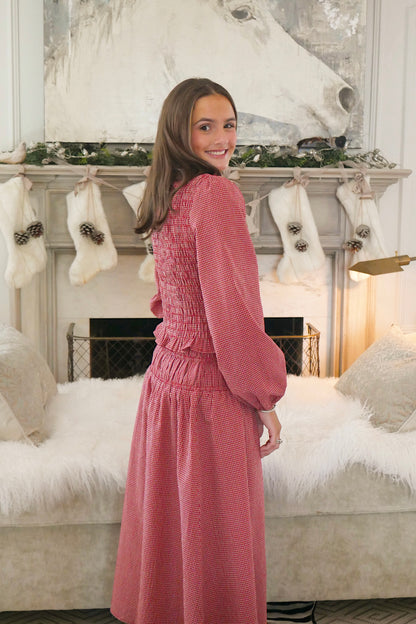 The Georgia Gingham Maxi Skirt