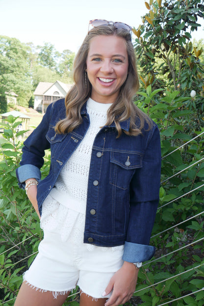 Stretched Denim Jacket
