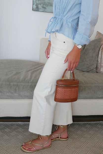 Cream High Rise Jean