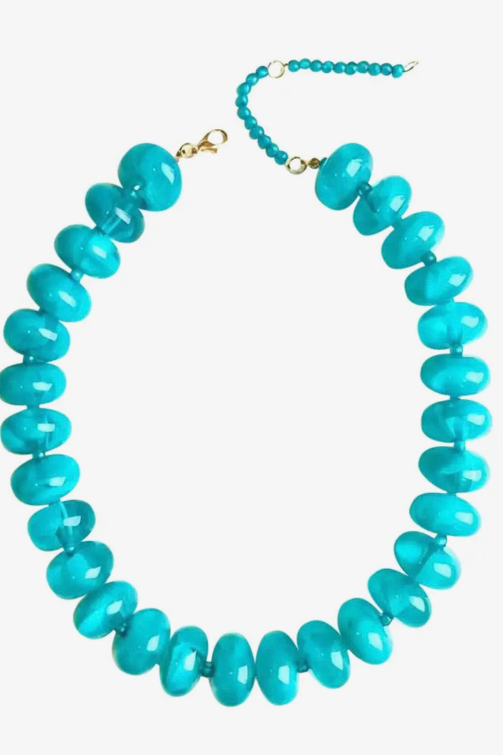 Bailey Beaded Necklace - Teal