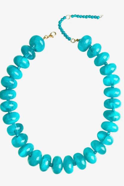 Bailey Beaded Necklace - Teal