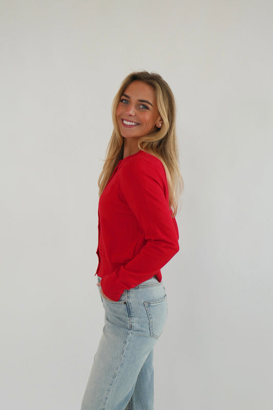 Sweetheart Sweater - Red