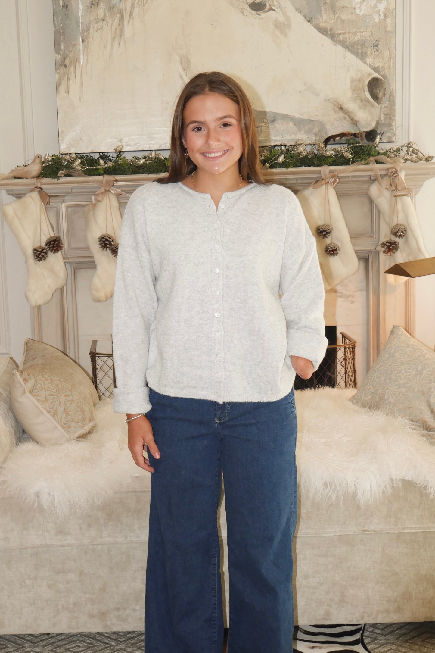 The Classic Gray Cardigan