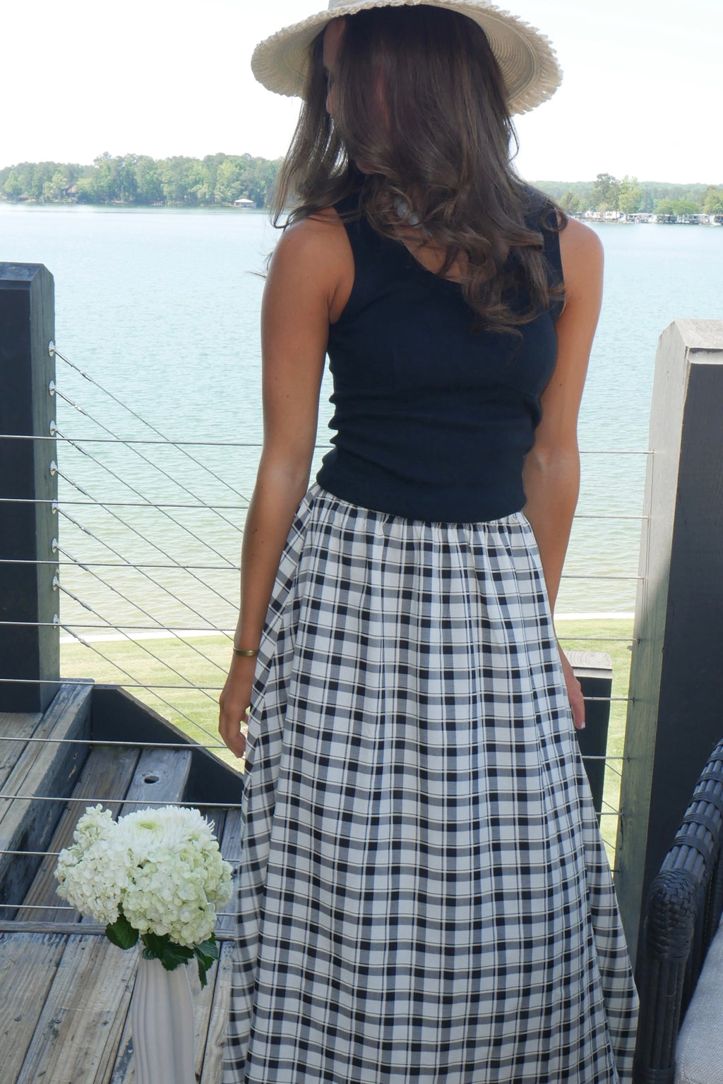 Emma Peplum Maxi Skirt