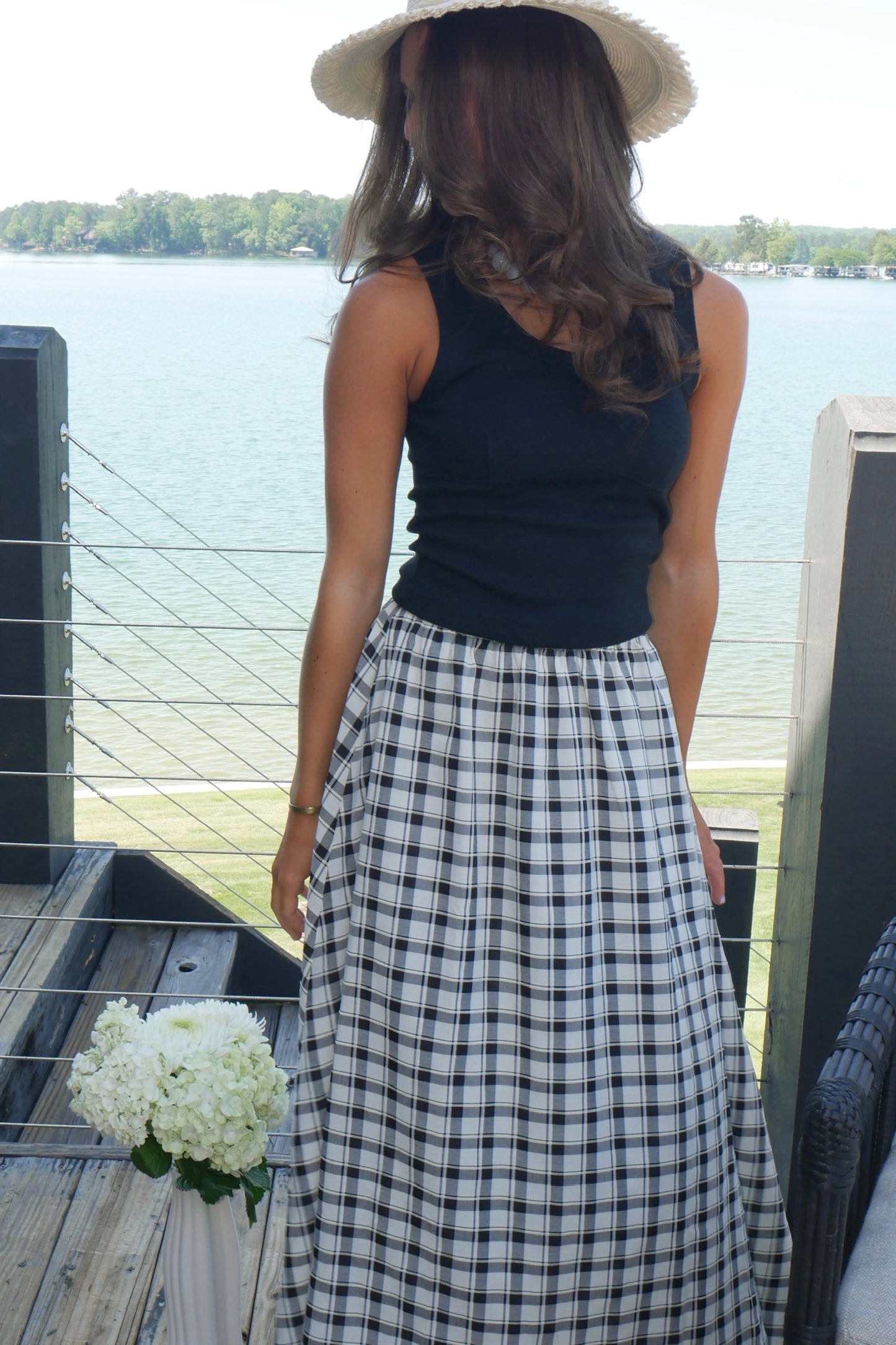 Emma Peplum Maxi Skirt