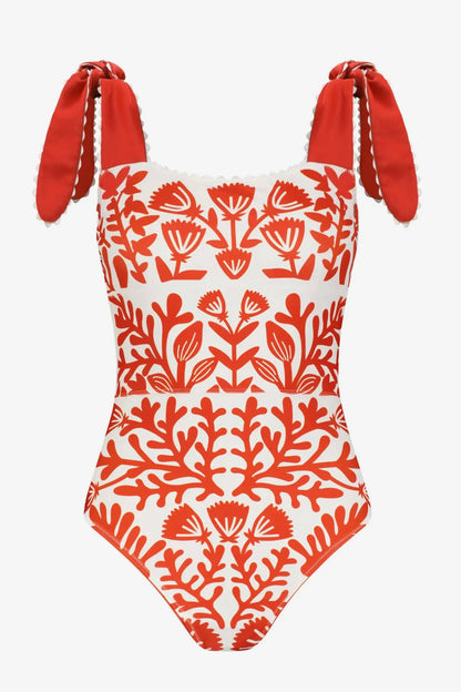 Reversible Coral One Piece ￼