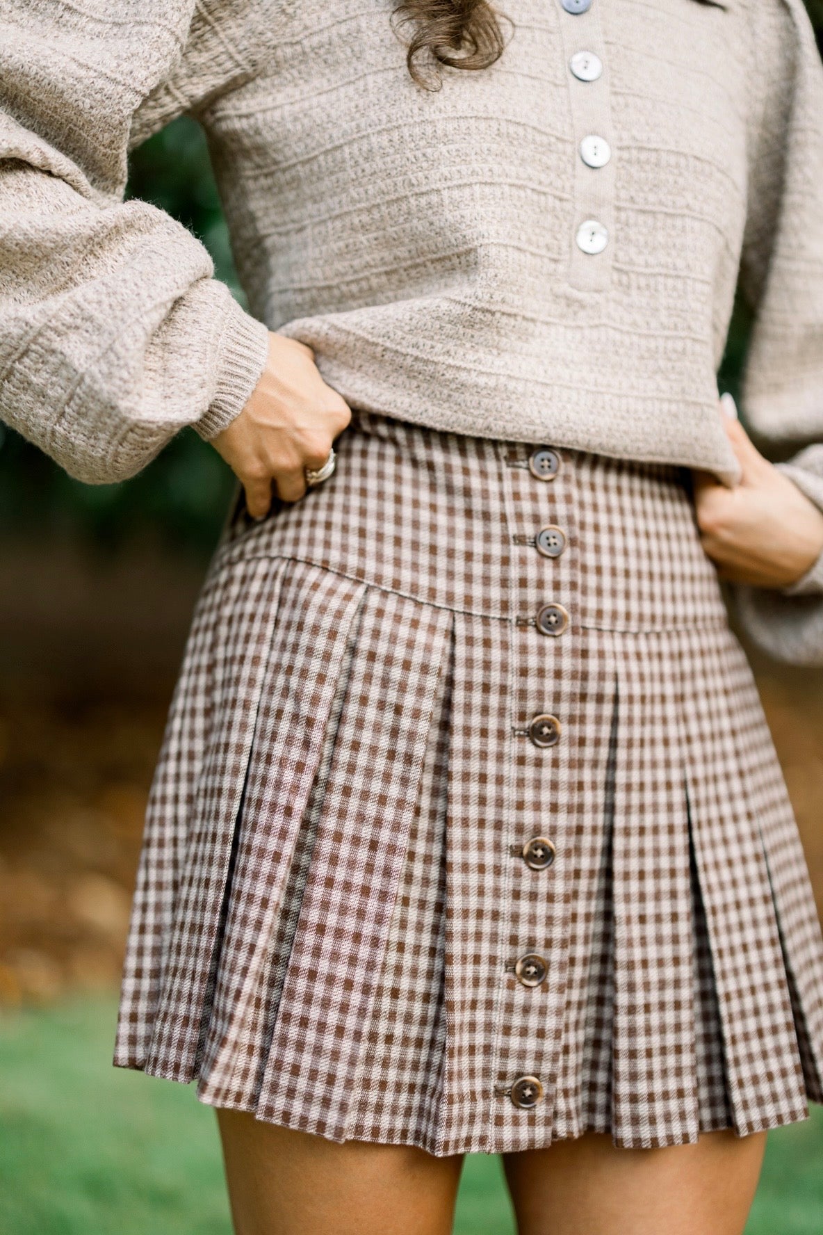 Audrey Mini Skirt Plaid