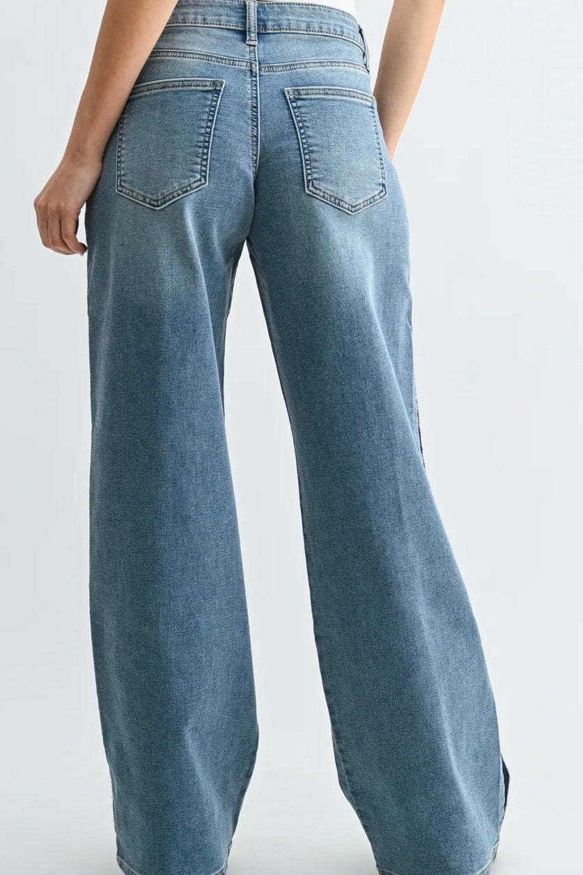 Mid Rise Sweatpant Jeans