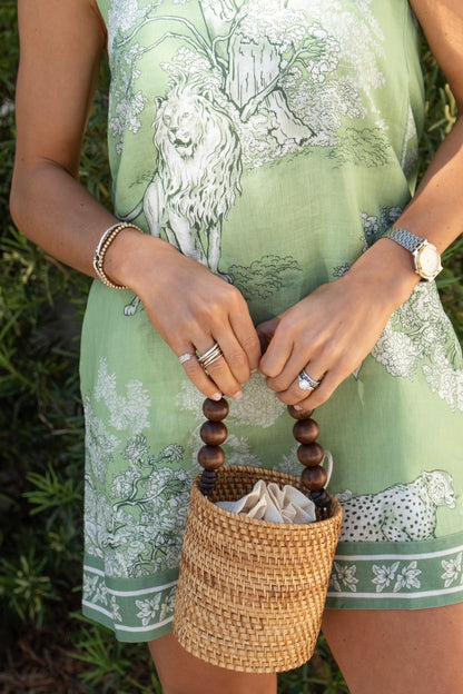 Africa Green Mini Dress