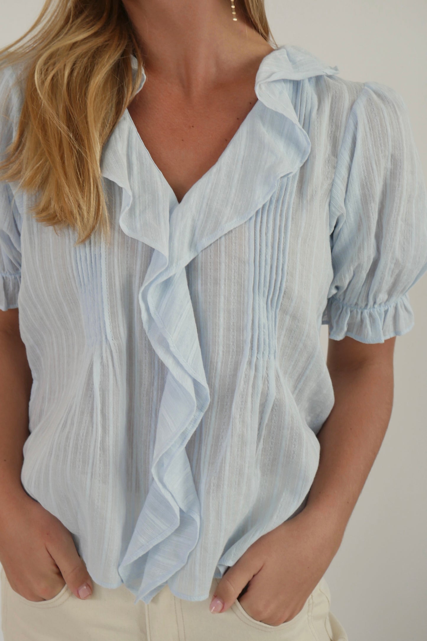 MISA Blouse - Light Blue