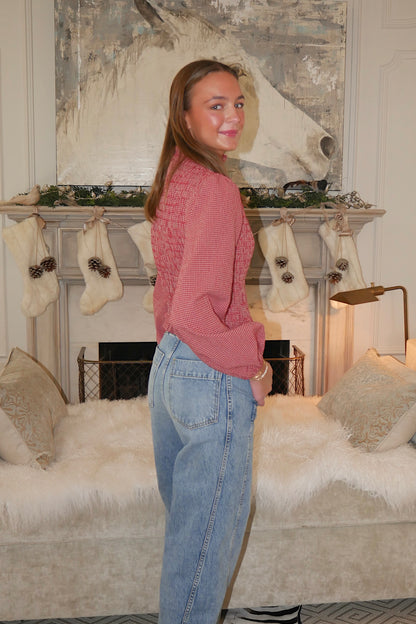 The Georgia Gingham Blouse