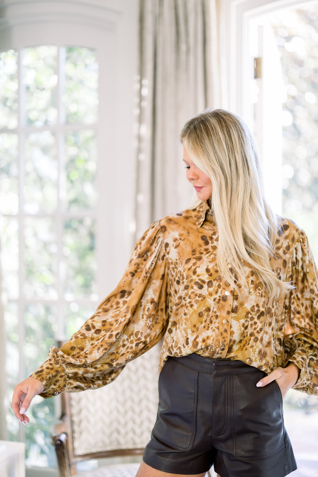Cheetah Blouse