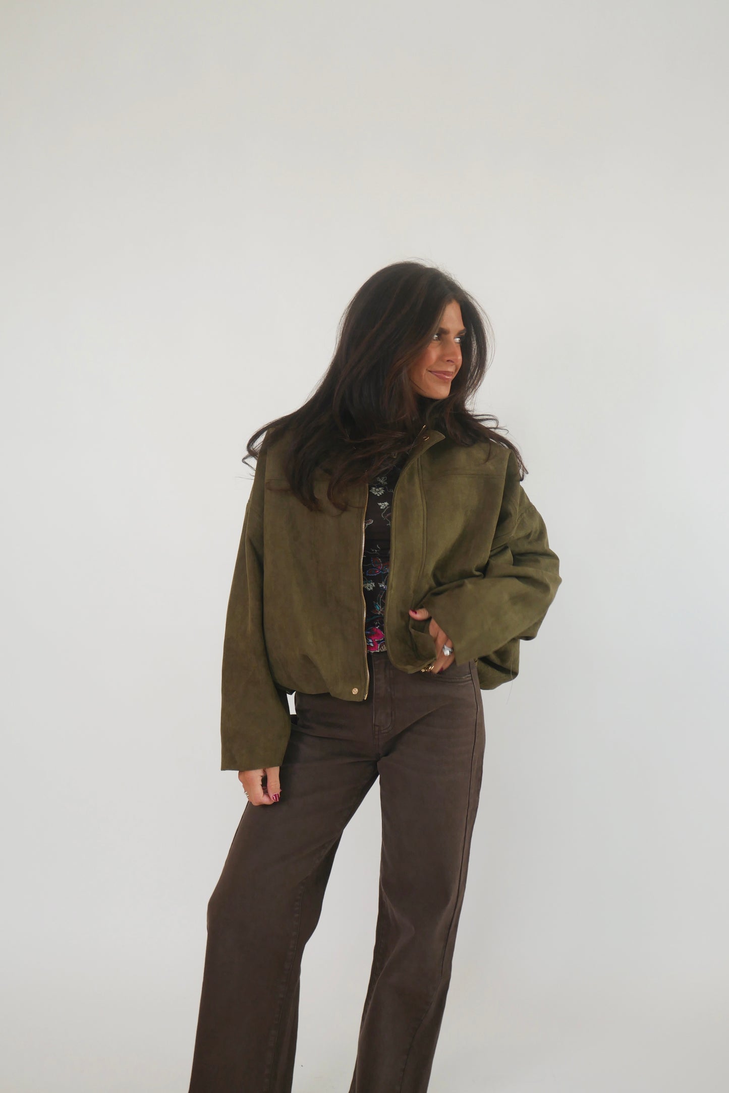 Brown Barrel Jeans