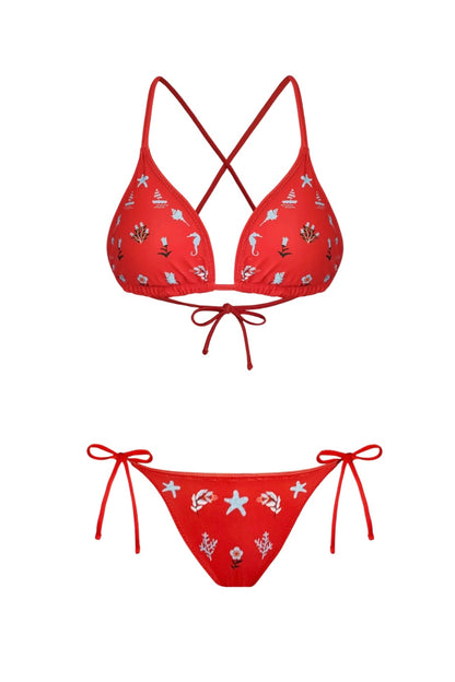 Reversible Coral Garden Bikini