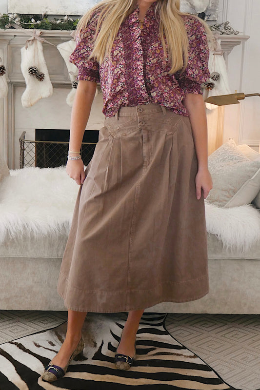 The Daisy Denim In Brown