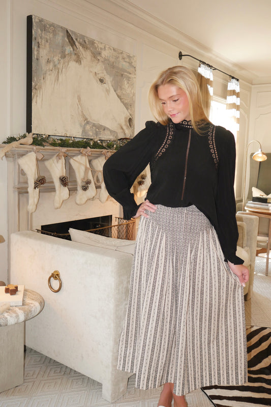 Winter Bloom Maxi Skirt