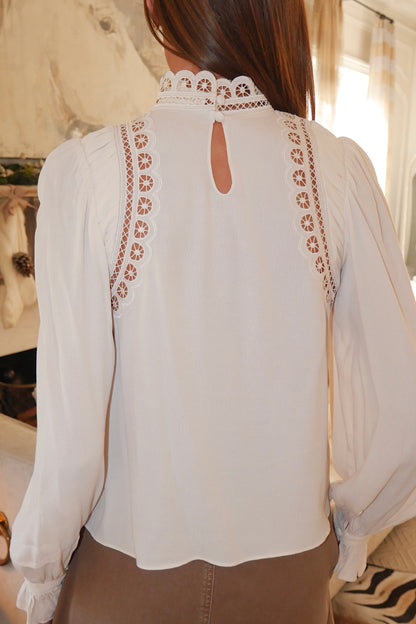 The Laura Top In Cream